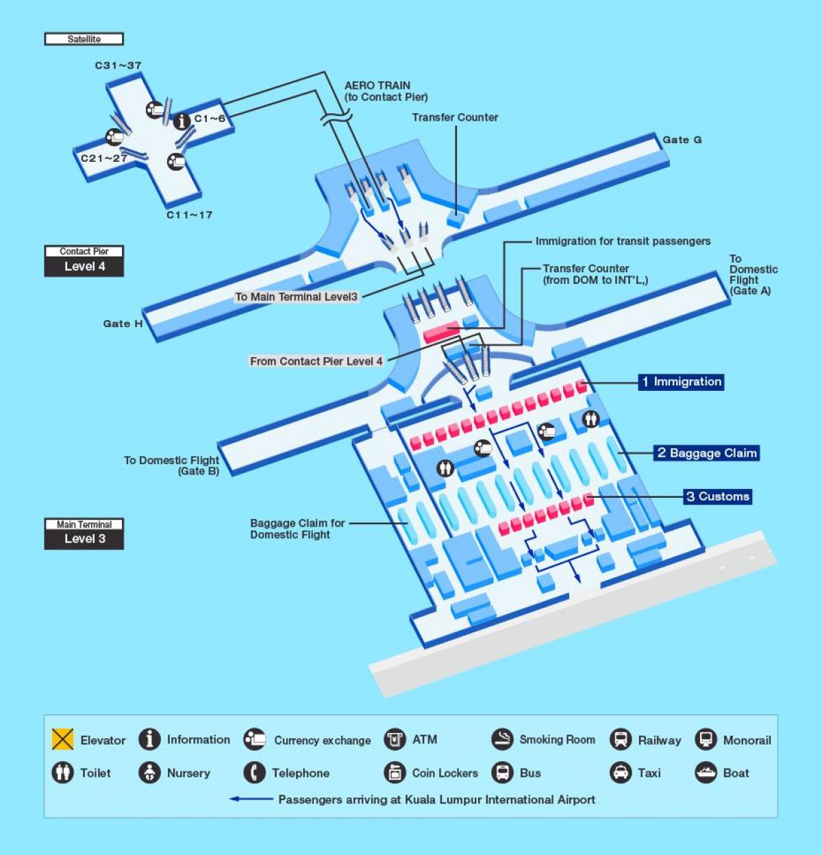 терминал KLIA картата