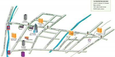 Jalan sultan Куала Лумпур картата