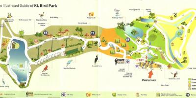 Куала лумпурский парк за птици на картата