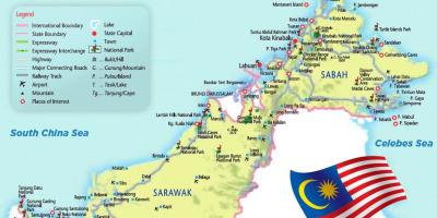 Летища в Малайзия картата