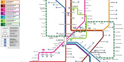 Карта влак Малайзия