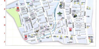 Карта на арабската улица Куала Лумпур