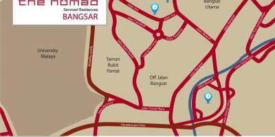 Бангсар Куала Лумпур картата