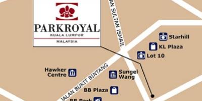На картата хотел Куала Лумпур