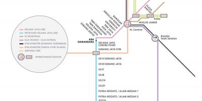 Ампанг парк LRT станция на картата