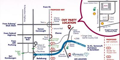 Cheras Куала Лумпур картата