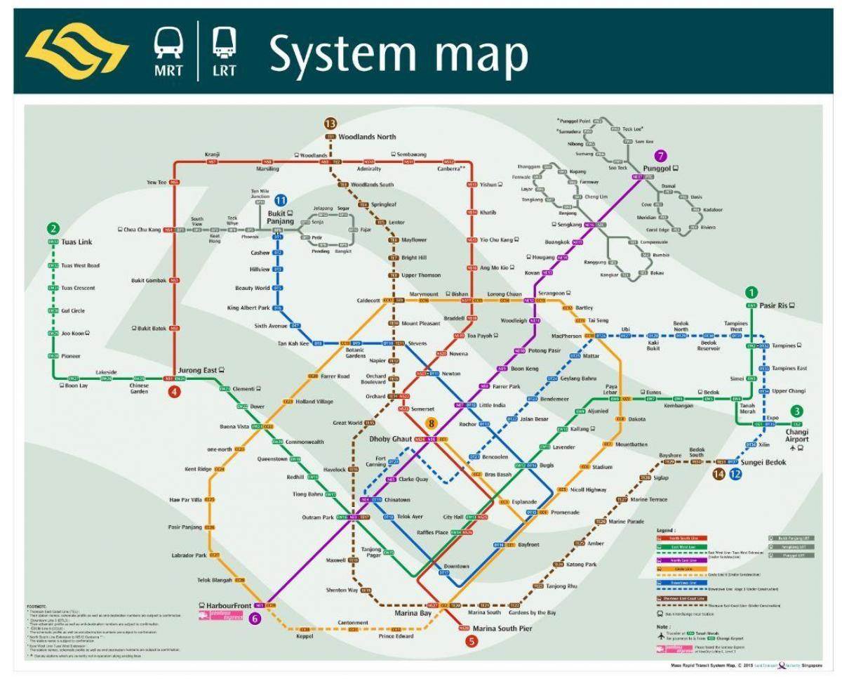 Малайзия MRT на картата 2016