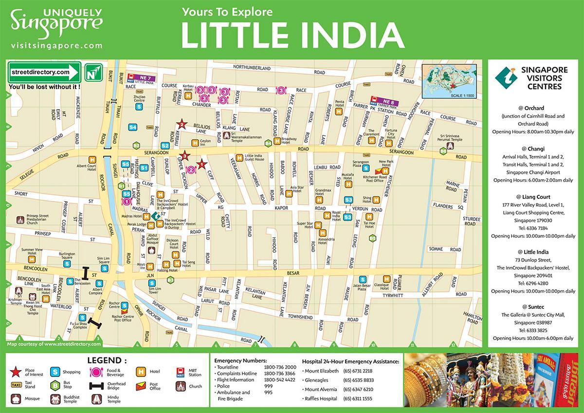 Карта Малката Индия в Куала Лумпур