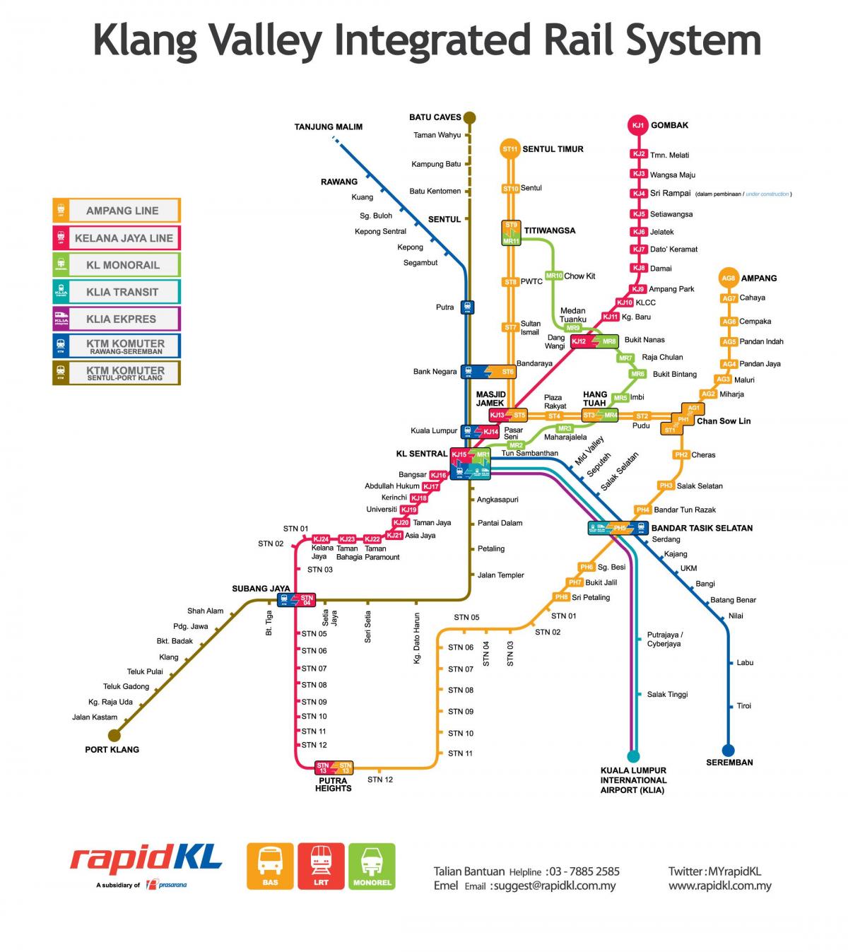 Малайзия транспортна карта