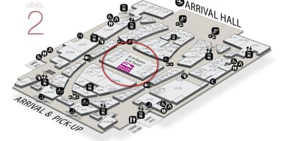 Пристигане от klia2 картата