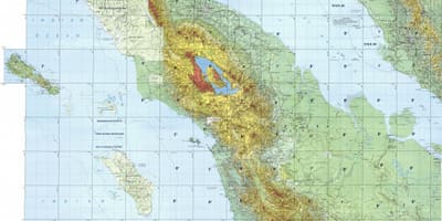 Карта Куала Лумпур топографическая