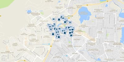 Кепонг Куала Лумпур картата