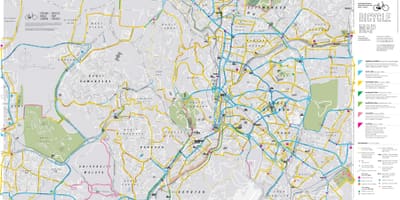 Карта на велосипедните Куала Лумпур велосипеди
