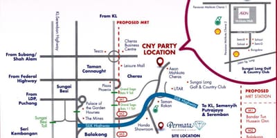 Cheras Куала Лумпур картата