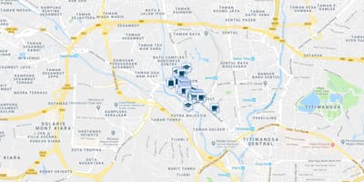 Карта Jalan Ipoh Куала Лумпур