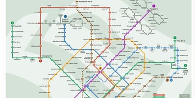 Малайзия MRT на картата 2016